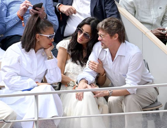 Internationaux de tennis de Roland Garros Finale Dames Brad Pitt and Ines de Ramon during Female Final match at Roland Garros 2026 457089 2026 06 06 France de Ramon, Ines Pitt, Brad  Copyright: xSergexArnalx xStarfacex STAR_457089_001