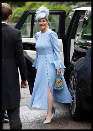 . 06 06 2026. Kemble , United Kingdom. Sophie, Duchess of Edinburgh, arriving at the wedding of Peter Phillips and Harriet Sperling at All Saints Church in the village of Kemble, near Cirencester, United Kingdom.  xStephenxLockx xi-Imagesx IIM-26812-0044
