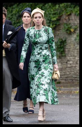 . 06 06 2026. Kemble , United Kingdom. Princess Beatrice and Princess Eugenie arriving at the wedding of Peter Phillips and Harriet Sperling at All Saints Church in the village of Kemble, near Cirencester, United Kingdom.  xStephenxLockx xi-Imagesx IIM-26812-0052
