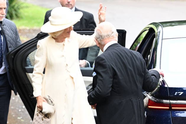 Royal wedding of Peter Phillips and Harriet Sperling at All Saints Church in Kemble, England Featuring: Queen Camilla, King Charles III Where: Kemble, United Kingdom When: 06 Jun 2026 Credit: Cover Images EDITORIAL USE ONLY. NOT FOR USE BY NEWSPAPERS BASED IN THE UK. Copyright: xx coverimg55752732