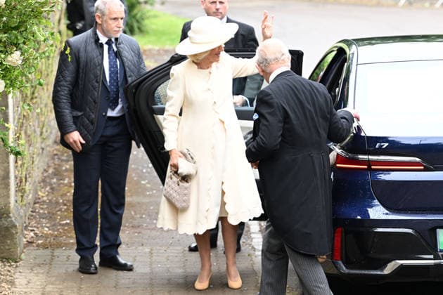 Royal wedding of Peter Phillips and Harriet Sperling at All Saints Church in Kemble, England Featuring: Queen Camilla, King Charles III Where: Kemble, United Kingdom When: 06 Jun 2026 Credit: Cover Images EDITORIAL USE ONLY. NOT FOR USE BY NEWSPAPERS BASED IN THE UK. Copyright: xx coverimg55752733