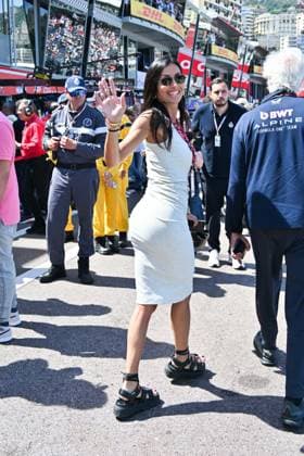 IPA85396279 - Monte Carlo, Monaco Formula 1 Grand Prix - Celebrities watch Saturday s practice session  Copyright: xManuelexMangiarottix xManuelexMangiarottix 85396279
