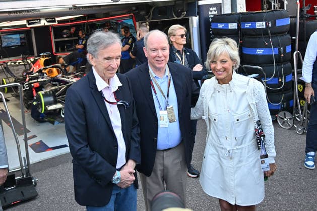 IPA85396336 - Monte Carlo, Monaco Formula 1 Grand Prix - Celebrities watch Saturday s practice session  Copyright: xManuelexMangiarottix xManuelexMangiarottix 85396336