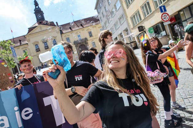 The Brno Pride Parade passed through the city centre as part of the Brno Pride Week 2026 event, in Brno, Czech Republic, on June 6, 2026. (CTKxPhoto MonikaxHlavacova) CTKPhotoP2026060604409  CTKPhotoP2026060604409