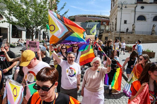 The Brno Pride Parade passed through the city centre as part of the Brno Pride Week 2026 event, in Brno, Czech Republic, on June 6, 2026. (CTKxPhoto MonikaxHlavacova) CTKPhotoP2026060604412  CTKPhotoP2026060604412