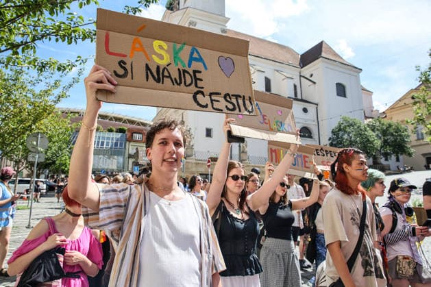 The Brno Pride Parade passed through the city centre as part of the Brno Pride Week 2026 event, in Brno, Czech Republic, on June 6, 2026. (CTKxPhoto MonikaxHlavacova) CTKPhotoP2026060604419  CTKPhotoP2026060604419