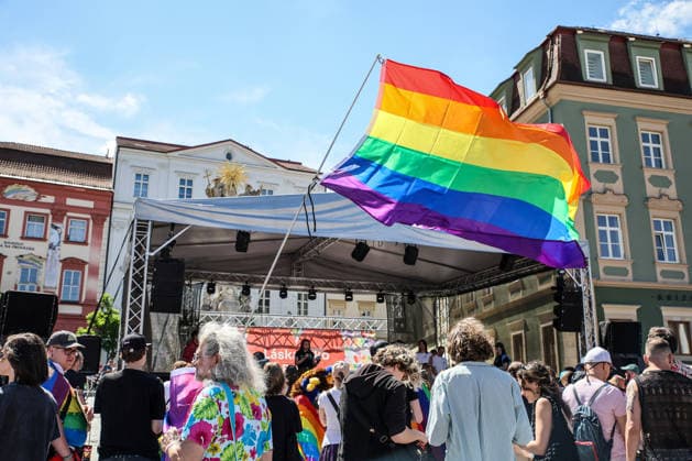 The Brno Pride Parade passed through the city centre as part of the Brno Pride Week 2026 event, in Brno, Czech Republic, on June 6, 2026. (CTKxPhoto MonikaxHlavacova) CTKPhotoP2026060604420  CTKPhotoP2026060604420