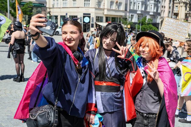 The Brno Pride Parade passed through the city centre as part of the Brno Pride Week 2026 event, in Brno, Czech Republic, on June 6, 2026. (CTKxPhoto MonikaxHlavacova) CTKPhotoP2026060604421  CTKPhotoP2026060604421