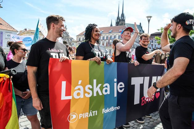 The Brno Pride Parade passed through the city centre as part of the Brno Pride Week 2026 event, in Brno, Czech Republic, on June 6, 2026. (CTKxPhoto MonikaxHlavacova) CTKPhotoP2026060604422  CTKPhotoP2026060604422
