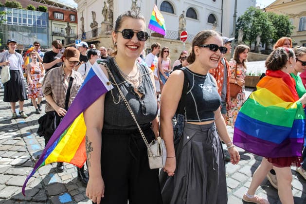The Brno Pride Parade passed through the city centre as part of the Brno Pride Week 2026 event, in Brno, Czech Republic, on June 6, 2026. (CTKxPhoto MonikaxHlavacova) CTKPhotoP2026060604425  CTKPhotoP2026060604425