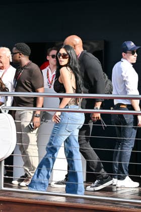 IPA85399836 - Monte Carlo, Formula 1 Monaco Grand Prix - Celebrities attend Saturday practice - Kim Kardashian and KhloÃ Kardashian Pictured: Kim Kardashian and KhloÃ Kardashian  Copyright: xManuelexMangiarottix xManuelexMangiarottix 85399836