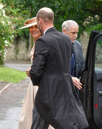 Peter Phillips Marries Harriet Sperling In Gloucestershire Catherine, Princess of Wales and Prince William, Prince of Wales arrive for the Royal wedding of Peter Phillips and Harriet Sperling at All Saints Church on June 06, 2026 in Kemble, England. Peter Phillips, the son of Princess Anne, Princess Royal and eldest grandchild of Queen Elizabeth II, will marry NHS Nurse and writer Harriet Sperling during a ceremony at All Saints Church in Kemble today., Credit:Jules Annan Avalon England  Copyright: xJulesxAnnanx xAvalonx 1108326095