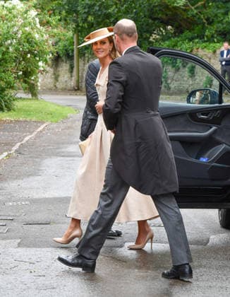 Peter Phillips Marries Harriet Sperling In Gloucestershire Catherine, Princess of Wales and Prince William, Prince of Wales arrive for the Royal wedding of Peter Phillips and Harriet Sperling at All Saints Church on June 06, 2026 in Kemble, England. Peter Phillips, the son of Princess Anne, Princess Royal and eldest grandchild of Queen Elizabeth II, will marry NHS Nurse and writer Harriet Sperling during a ceremony at All Saints Church in Kemble today., Credit:Jules Annan Avalon England  Copyright: xJulesxAnnanx xAvalonx 1108326105
