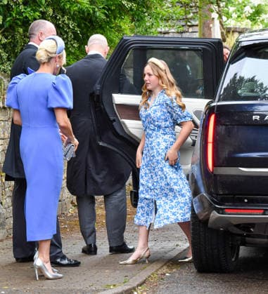 Peter Phillips Marries Harriet Sperling In Gloucestershire Zara Tindalll and daughter Mia Tindall departs from the Royal wedding of Peter Phillips and Harriet Sperling at All Saints Church on June 06, 2026 in Kemble, England. Peter Phillips, the son of Princess Anne, Princess Royal and eldest grandchild of Queen Elizabeth II, married NHS Nurse and writer Harriet Sperling during a ceremony at All Saints Church in Kemble today., Credit:Jules Annan Avalon England  Copyright: xJulesxAnnanx xAvalonx 1108326404