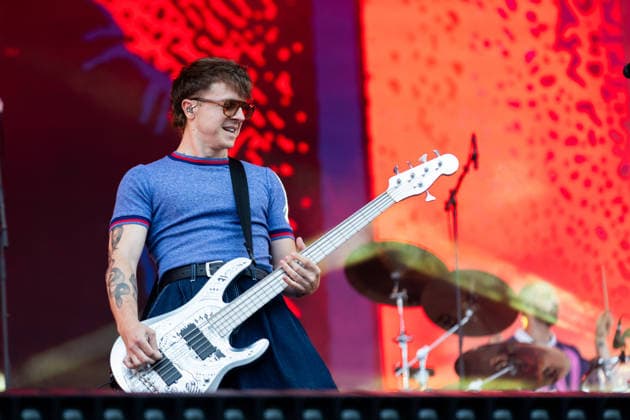 Rudy Purkat (Bass) während des Auftritts der französischen Metalcore-Band Landmvrks im Rahmen des Festivals Rock am Ring 2026 am Nürburgring. Nürburg Rock am Ring Rheinland-Pfalz Germany *** Rudy Purkat bass during the performance of the French metalcore band Landmvrks as part of the Rock am Ring 2026 festival at the Nürburgring Nürburg Rock am Ring Rheinland Pfalz Germany