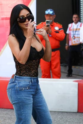 June 6, 2026, Monte-Carlo, Monaco: KIM KARDASHIAN is spotted attending the Qualifying session of the Formula 1 Grand Prix of Monaco 2026. Monte-Carlo Monaco  - ZUMAc179 20260606_zep_c179_107 Copyright: xMickaelxChavetx