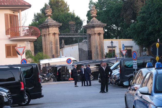 News - Dua Lipa Wedding Weekend in Sicily BAGHERIA, ITALY - JUNE 6, 2026: Dua Lipa and her husband, Callum Turner, are celebrating their wedding in Sicily, between Palermo and Bagheria. In the photo: Villa Valguarnera Palermo Villa Valguarnera Italy Copyright: xFedericoxSerrax xLiveMediax LPN_2499702
