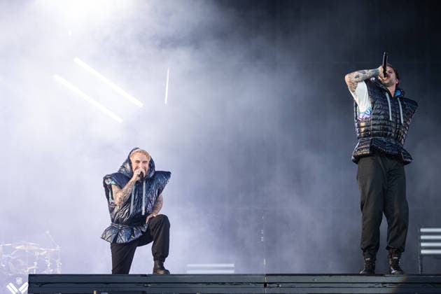 Rock am Ring 2026, Tag 2, 6.6.2026 Electric Callboy aus Castrop-Rauxel -- Mit dem Traditionsfestival Rock am Ring am Nürburgring in der Eifel startet in Deutschland die Festival-Saison. Rock am Ring findet in diesem Jahr vom 5. bis 7. Juni statt. Rund 80 Bands und Künstler stehen auf einer der drei großen Bühnen. Nürburg Nürburgring Rheinland-Pfalz Deutschland *** Rock am Ring 2026, Day 2, 6 6 2026 Electric Callboy from Castrop Rauxel The traditional Rock am Ring festival at the Nürburgring in the Eifel region kicks off the festival season in Germany Rock am Ring will take place this year from June 5 to 7 Around 80 bands and artists will perform on one of the three large stages Nürburg Nürburgring Rhineland-Palatinate Germany Copyright: xSebastianxDerixx