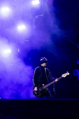 Kaspar Boye Larsen (Bass) während des Auftritts der dänischen Rockband Volbeat im Rahmen des Festivals Rock am Ring 2026 am Nürburgring. Nürburg Rock am Ring Rheinland-Pfalz Germany *** Kaspar Boye Larsen bass during the performance of the Danish rock band Volbeat as part of the Rock am Ring 2026 festival at the Nürburgring Nürburg Rock am Ring Rheinland Pfalz Germany