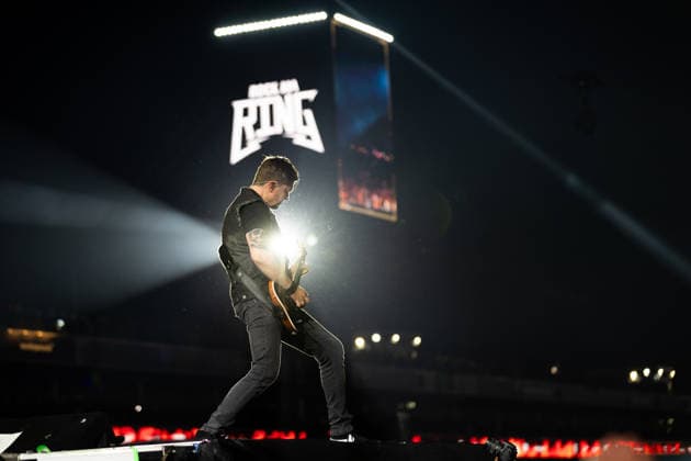 Flemming C. Lund (Gitarre) während des Auftritts der dänischen Rockband Volbeat im Rahmen des Festivals Rock am Ring 2026 am Nürburgring. Nürburg Rock am Ring Rheinland-Pfalz Germany *** Flemming C Lund guitar during the performance of the Danish rock band Volbeat as part of the Rock am Ring 2026 festival at the Nürburgring Nürburg Rock am Ring Rheinland Pfalz Germany