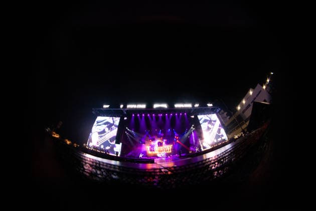 Bühne während des Auftritts der dänischen Rockband Volbeat im Rahmen des Festivals Rock am Ring 2026 am Nürburgring. Nürburg Rock am Ring Rheinland-Pfalz Germany *** Stage during the performance of the Danish rock band Volbeat as part of the Rock am Ring 2026 festival at the Nürburgring Nürburg Rock am Ring Rhineland-Palatinate Germany