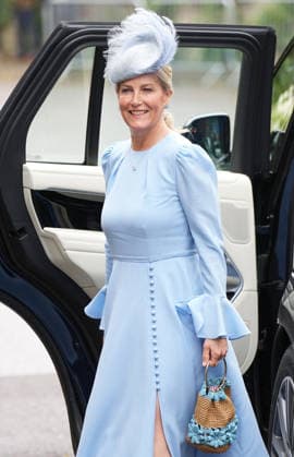 The Wedding of Harriet Sperling to Peter Phillips Sophie, Duchess of Edinburgh attends the Wedding of Harriet Sperling to Peter Phillips at All Saints Church, Kemble, Gloucestershire, UK, on the 6th June 2026. Picture by James Whatling Kemble All Saints Church Gloucestershire United Kingdom  WHA-0825