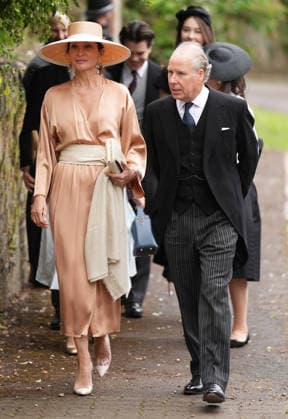 The Wedding of Harriet Sperling to Peter Phillips Isabelle de la Bruyere and David Armstrong-Jones, Earl of Snowdon, attend the Wedding of Harriet Sperling to Peter Phillips at All Saints Church, Kemble, Gloucestershire, UK, on the 6th June 2026. Picture by James Whatling Kemble All Saints Church Gloucestershire United Kingdom  WHA-0825