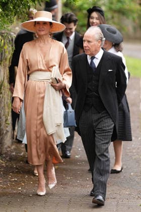 The Wedding of Harriet Sperling to Peter Phillips Isabelle de la Bruyere and David Armstrong-Jones, Earl of Snowdon, attend the Wedding of Harriet Sperling to Peter Phillips at All Saints Church, Kemble, Gloucestershire, UK, on the 6th June 2026. Picture by James Whatling Kemble All Saints Church Gloucestershire United Kingdom  WHA-0825