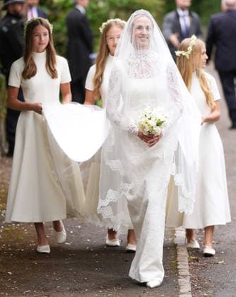 The Wedding of Harriet Sperling to Peter Phillips Harriet Sperling, together with bridesmaids Georgina Sperling, Savannah Phillips and Isla Phillips arrives for her wedding to Peter Phillips at All Saints Church, Kemble, Gloucestershire, UK, on the 6th June 2026. Picture by James Whatling Kemble All Saints Church Gloucestershire United Kingdom  WHA-0825