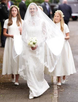 The Wedding of Harriet Sperling to Peter Phillips Harriet Sperling, together with bridesmaids Georgina Sperling, Savannah Phillips and Isla Phillips arrives for her wedding to Peter Phillips at All Saints Church, Kemble, Gloucestershire, UK, on the 6th June 2026. Picture by James Whatling Kemble All Saints Church Gloucestershire United Kingdom  WHA-0825