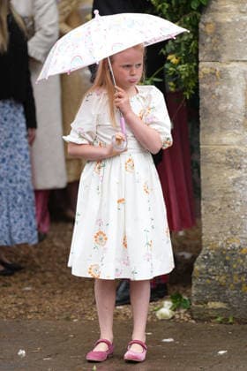 The Wedding of Harriet Sperling to Peter Phillips Lena Tindall attends the Wedding of Harriet Sperling to Peter Phillips at All Saints Church, Kemble, Gloucestershire, UK, on the 6th June 2026. Picture by James Whatling Kemble All Saints Church Gloucestershire United Kingdom  WHA-0825