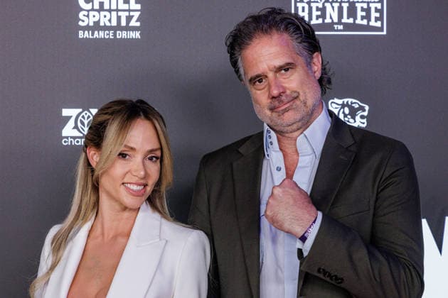 06.06.2026. Leverkusen. Jana Maria Neupert und Dr. Can Ansay am Rande des Fame Fighting, das große Promibox-Event von BILD und Eugen Lopez in der Leverkusener Ostermann Arena. Zum ersten Mal in Kooperation mit dem britischen Pendant Misfits Boxing und dem internationalen Medienpartner The Sun. Leverkusen Ostermann Arena Nordrhein-Westfalen Deutschland *** 06 06 2026 Leverkusen Jana Maria Neupert and Dr. Can Ansay on the sidelines of Fame Fighting, the big celebrity boxing event by BILD and Eugen Lopez at the Ostermann Arena in Leverkusen For the first time in cooperation with the British counterpart Misfits Boxing and the international media partner The Sun Leverkusen Ostermann Arena North Rhine-Westphalia Germany
