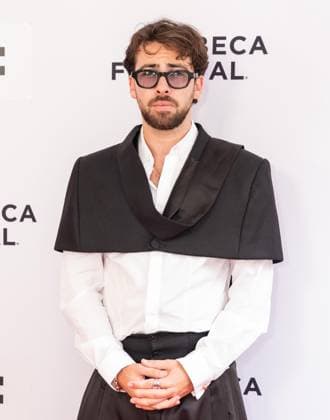 June 6, 2026, New York, New York, USA: Charles Benoin wearing suit by Marc Antoine Barrois attends premiere of Only What We Carry at Tribeca Film Festival at SVA Theatre in New York, NY on June 6, 2026. New York USA - ZUMAr339 20260606_znp_r339_075 Copyright: xLevxRadinx
