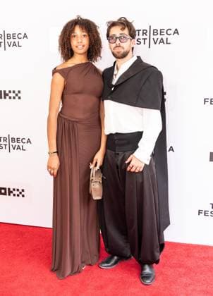June 6, 2026, New York, New York, USA: Antonia Deffontaine and Charles Benoin wearing suit by Marc Antoine Barrois attends premiere of Only What We Carry at Tribeca Film Festival at SVA Theatre in New York, NY on June 6, 2026. New York USA - ZUMAr339 20260606_znp_r339_080 Copyright: xLevxRadinx