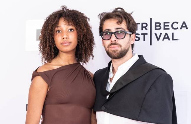 June 6, 2026, New York, New York, USA: Antonia Deffontaine and Charles Benoin wearing suit by Marc Antoine Barrois attends premiere of Only What We Carry at Tribeca Film Festival at SVA Theatre in New York, NY on June 6, 2026. New York USA - ZUMAr339 20260606_znp_r339_081 Copyright: xLevxRadinx
