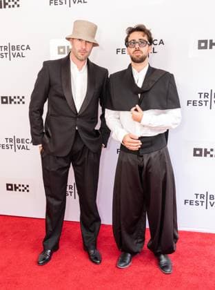 June 6, 2026, New York, New York, USA: Marc Antoine Barrois and Charles Benoin wearing suit by Marc Antoine Barrois attend premiere of Only What We Carry at Tribeca Film Festival at SVA Theatre in New York, NY on June 6, 2026. New York USA - ZUMAr339 20260606_znp_r339_084 Copyright: xLevxRadinx