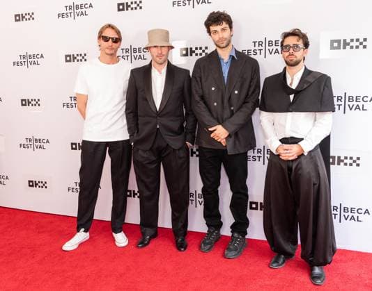 June 6, 2026, New York, New York, USA: Jouri Smit, Marc Antoine Barrois, Liam Hellmann and Charles Benoin attend premiere of Only What We Carry at Tribeca Film Festival at SVA Theatre in New York, NY on June 6, 2026. New York USA - ZUMAr339 20260606_znp_r339_085 Copyright: xLevxRadinx