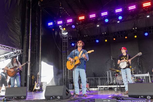 June 6, 2026, Lexington, Kentucky, U.S: DALTON DANIELS, MITCHELL DOUGLAS and NOAH PATRICK of Sons of Habit during Railbird Music Festival in Lexington, Kentucky Lexington U.S  - ZUMAs135 20260606_zap_s135_007 Copyright: xDanielxDeSloverx
