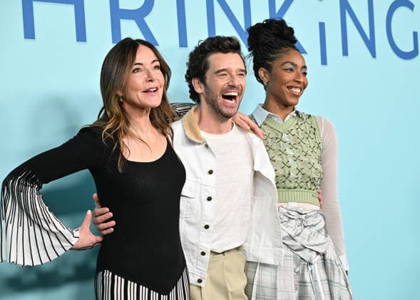 Apple TV™s ˜Shrinking™ Emmy FYC Christa Miller, Michael Urie and Jessica Williams arriving to Apple TV™s Shrinking Emmy FYC event screening held at the Directors Guild Theatre on June 6, 2026 in Los Angeles, CA. Los Angeles Directors Guild Theatre California USA Copyright: xLisaxOConnorx xAFF-USA.comx