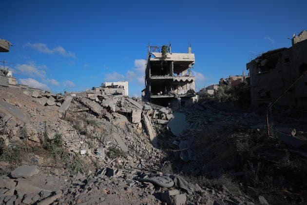 Israeli strike targeted a house in the Maghazi Refugee Camp in the central Gaza Strip GAZA CITY, GAZA, PALESTINE - JUNE 07: A view of the rubble following Israeli army targeted a house belonging to Fuad Abu Asheba in the Maghazi Refugee Camp, violating the ceasefire reportedly resulted in casualties and injuries, while the targeted house was completely destroyed in Gaza City, Gaza, Palestine, on June 07, 2026. Mahmoud Abu Hamda Anadolu Gaza City Gaza. Editorial use only. Please get in touch for any other usage.  Copyright: x2026xAnadoluxMahmoudxAbuxHamdax