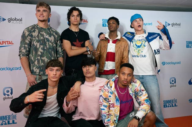 Capital s Summertime Ball 2026 - Arrivals in London, UK - 06 Jun 2026 (L-R) Josh Olliver, Hendrik Christoffersen, Danny Bretherton, Nicolas Alves, John Fadare, Cruz Lee-Ojo and Seán Hayden from December 10 attend Capital s Summertime Ball 2026 at Wembley Stadium. London United Kingdom Copyright: xLounisxTiarx xSOPAxImagesx DSC02689