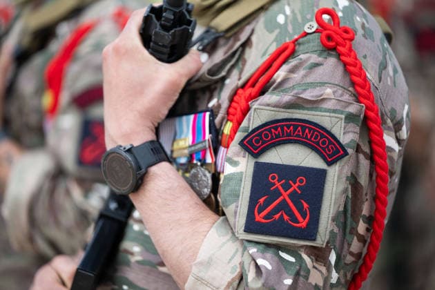Sebastien Lecornu At D-Day Commemoration - Normandy French naval commandos participate in the ceremony of the naval fusiliers and marine commandos school during the commemorations of the June 6, 1944 Normandy Landings in Ouistreham, France on June 6, 2026. Photo by Gregoire Campione Pool ABACAPRESS.COM France  Copyright: xCampionexGregoire ABACAx