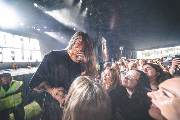 Sofia Isella live at Northside 2026 Aarhus, Denmark. 06th, June 2026. The American singer and musician Sofia Isella performs a live concert during the Danish music festival Northside 2026 in Aarhus. Here she is seen with concert goers. Denmark, Aarhus  Copyright: xGonzalesxPhoto RolfxMeldgaardx