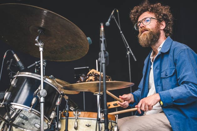 Svaneborg Kardyb live at Northside 2026 Aarhus, Denmark. 06th, June 2026. The acclaimed Danish jazz duo Svaneborg Kardyb performs a live concert during the Danish music festival Northside 2026 in Aarhus. Here drummer Jonas Kardyb is seen live on stage. Denmark, Aarhus  Copyright: xGonzalesxPhoto RolfxMeldgaardx