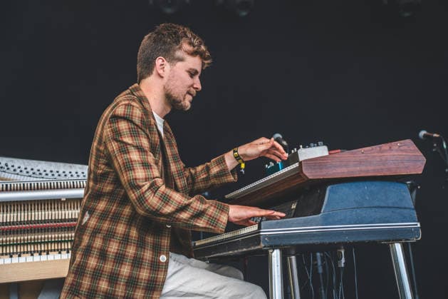 Svaneborg Kardyb live at Northside 2026 Aarhus, Denmark. 06th, June 2026. The acclaimed Danish jazz duo Svaneborg Kardyb performs a live concert during the Danish music festival Northside 2026 in Aarhus. Here musician Nikolaj Svaneborg is seen live on stage. Denmark, Aarhus  Copyright: xGonzalesxPhoto RolfxMeldgaardx