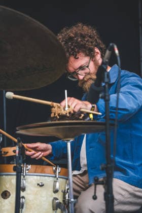 Svaneborg Kardyb live at Northside 2026 Aarhus, Denmark. 06th, June 2026. The acclaimed Danish jazz duo Svaneborg Kardyb performs a live concert during the Danish music festival Northside 2026 in Aarhus. Here drummer Jonas Kardyb is seen live on stage. Denmark, Aarhus  Copyright: xGonzalesxPhoto RolfxMeldgaardx
