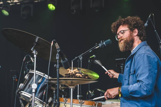 Svaneborg Kardyb live at Northside 2026 Aarhus, Denmark. 06th, June 2026. The acclaimed Danish jazz duo Svaneborg Kardyb performs a live concert during the Danish music festival Northside 2026 in Aarhus. Here drummer Jonas Kardyb is seen live on stage. Denmark, Aarhus  Copyright: xGonzalesxPhoto RolfxMeldgaardx