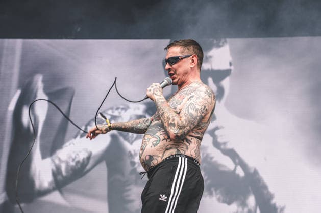 Viagra Boys live at Northside 2026 Aarhus, Denmark. 06th, June 2026. The Swedish punk band Viagra Boys performs a live concert during the Danish music festival Northside 2026 in Aarhus. Here vocalist Sebastian Murphy is seen live on stage. Denmark, Aarhus  Copyright: xGonzalesxPhoto RolfxMeldgaardx