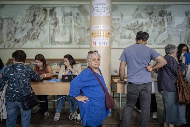 Parliamentary election in Armenia YEREVAN, ARMENIA - JUNE 7: Voters cast their ballots during parliamentary elections in Yerevan, Armenia, on June 7, 2026. Polling stations opened across the country as voting began in the election to determine the parliament that will serve for the next five years. Ozge Elif Kizil Anadolu Yerevan Armenia. Editorial use only. Please get in touch for any other usage.  Copyright: x2026xAnadoluxOzgexElifxKizilx