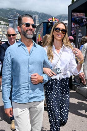 Donald Trump Jr and his wife Bettina Anderson in the paddocks of the Formula 1 Louis Vuitton Grand Prix of Monaco 2026, in Monte Carlo, Monaco, on June 7, 2026 Bruno Bebert Bestimage Donald Trump Jr and his wife Bettina Anderson in the paddocks of the Formula 1 Louis Vuitton Grand Prix of Monaco 2026, in Monte Carlo, Monaco, on June 7, 2026 Monte Carlo Monaco  Copyright: xBrunoxBebertx xBestimagexBrunoxBebertx xBestimagex